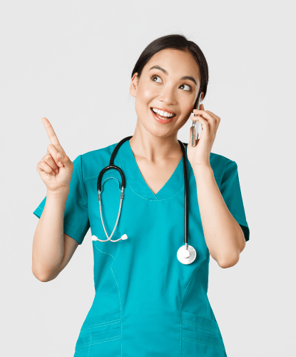 nurse in contact